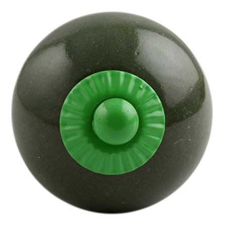 Olive Round Green Fitting Ceramic Knob